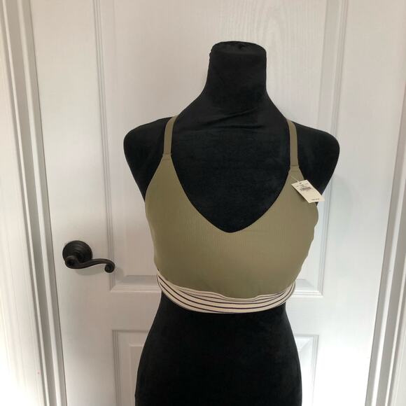 New Aerie Offline Intimates Crossback Green Sports Bra Size Large Supportive‎ - Picture 5 of 8